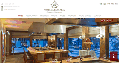 Desktop Screenshot of hotelalbanareal.com